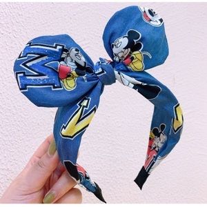 2 Blue Mickey Mouse Bow-knot Hair HeadBand